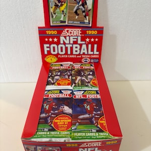 3 confezioni di carte da football NFL del 1990