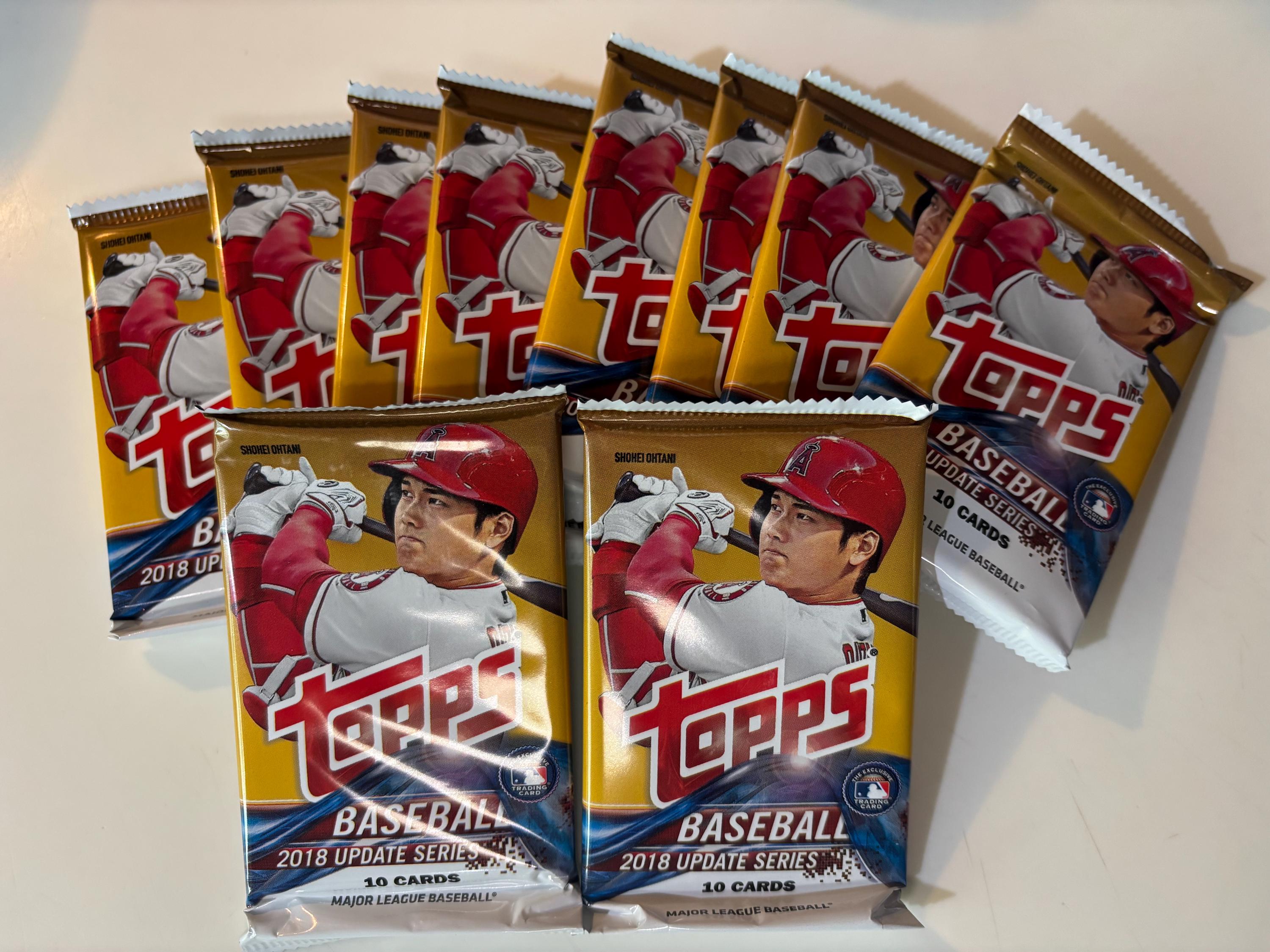 2018 Topps Update Series Baseball - 1 Fresh Pack From Factory Sealed ...
