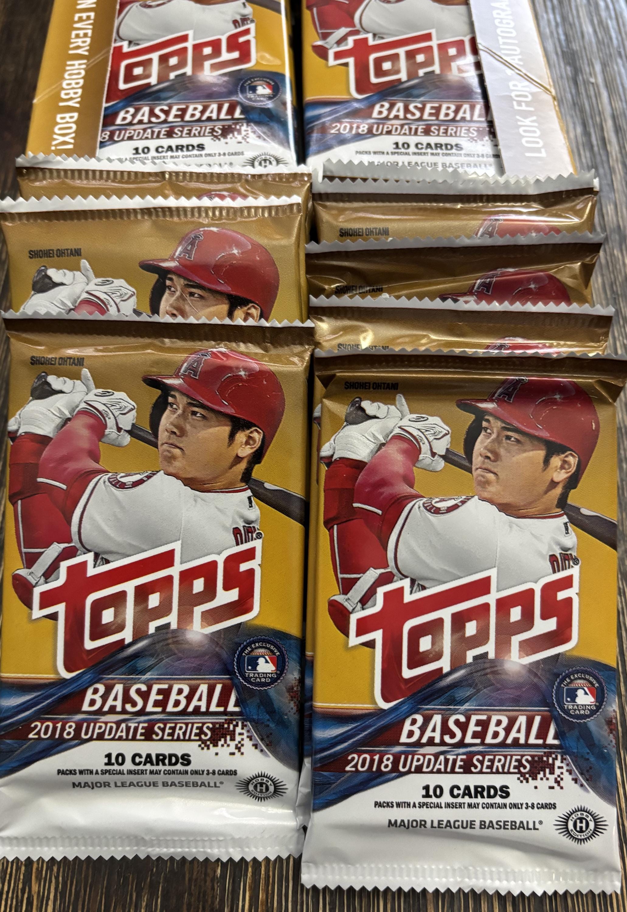 2018 Topps Update Series Baseball - 1 Fresh Pack From Hobby Box Factory ...
