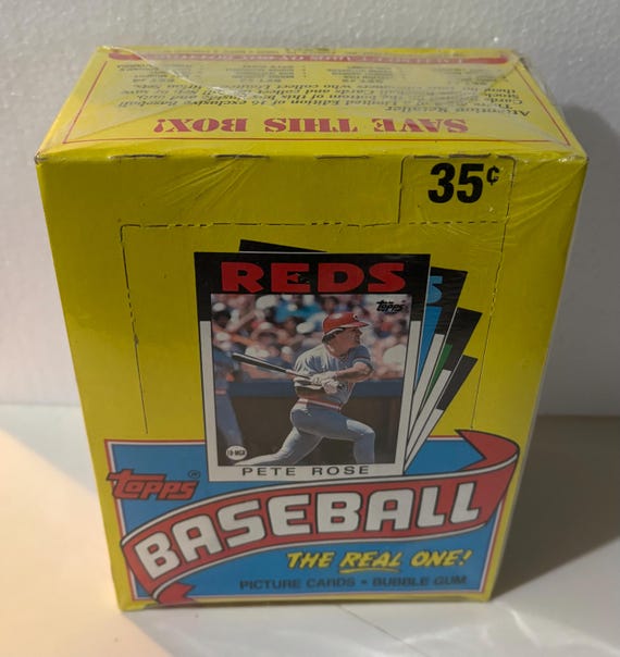 1986 Topps Baseball Cards Unopened Vintage Wax Box 36 Packs Fresh