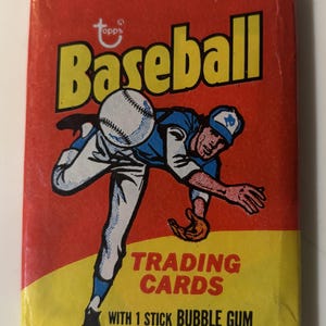 1975 Topps Baseball Cards Confezione non aperta di dimensioni normali
