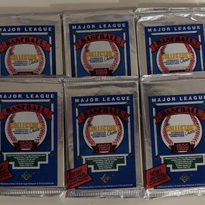 1989 Upper Deck Baseball non aperto 10 confezioni di alluminio Ken Griffey Jr. Randy Johnson RC possibili