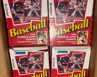 10 Packs 1990 Donruss Baseball Cards Unopened Wax Packs Case Fresh