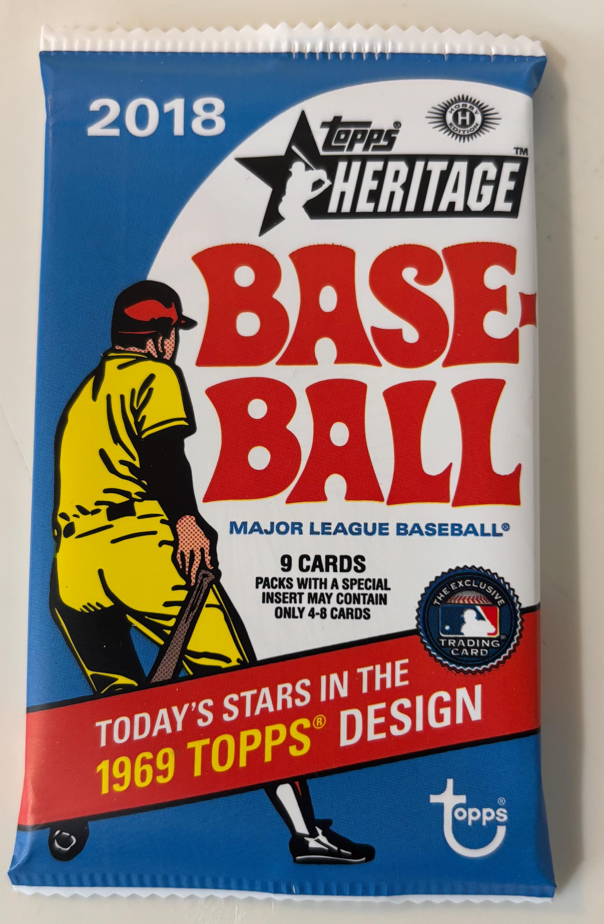 2018 Topps Heritage Hobby Pack Shohei Ohtani Acuna Soto Rookie
