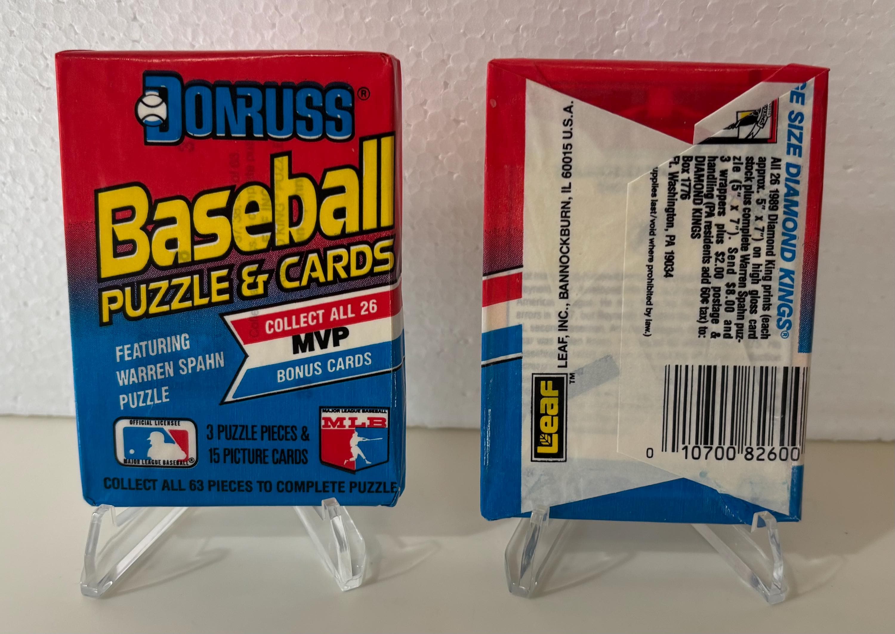 3 Packs 1989 Donruss Baseball Wax Pack: Ken Griffey Jr. Rookie