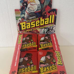 Confezione di carte da baseball Topps del 1978 non aperte