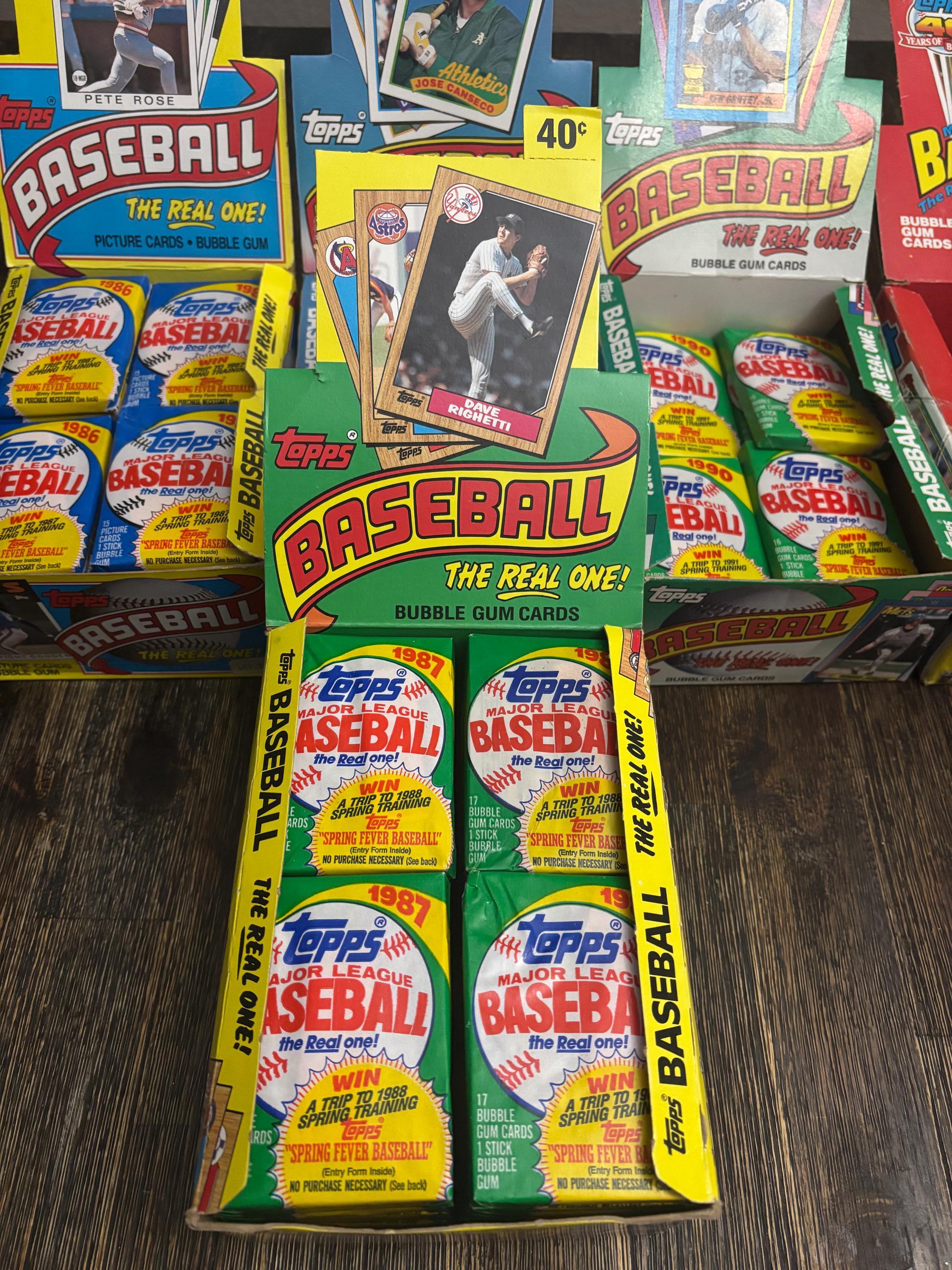 3 Packs 1987 Topps Baseball Cards Unopened Wax Packs - Etsy