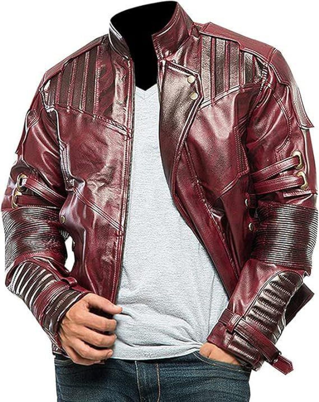 The Guardians of Galaxy Star Lord Black Jacket