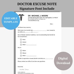 Justificación médica para ausencias laborales y escolares (modelo A4 editable en PDF)