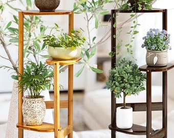 Plant Stand |3-Tier Corner Ladder Shelf for Indoor & Outdoor Flower Pot Display best for home decor.