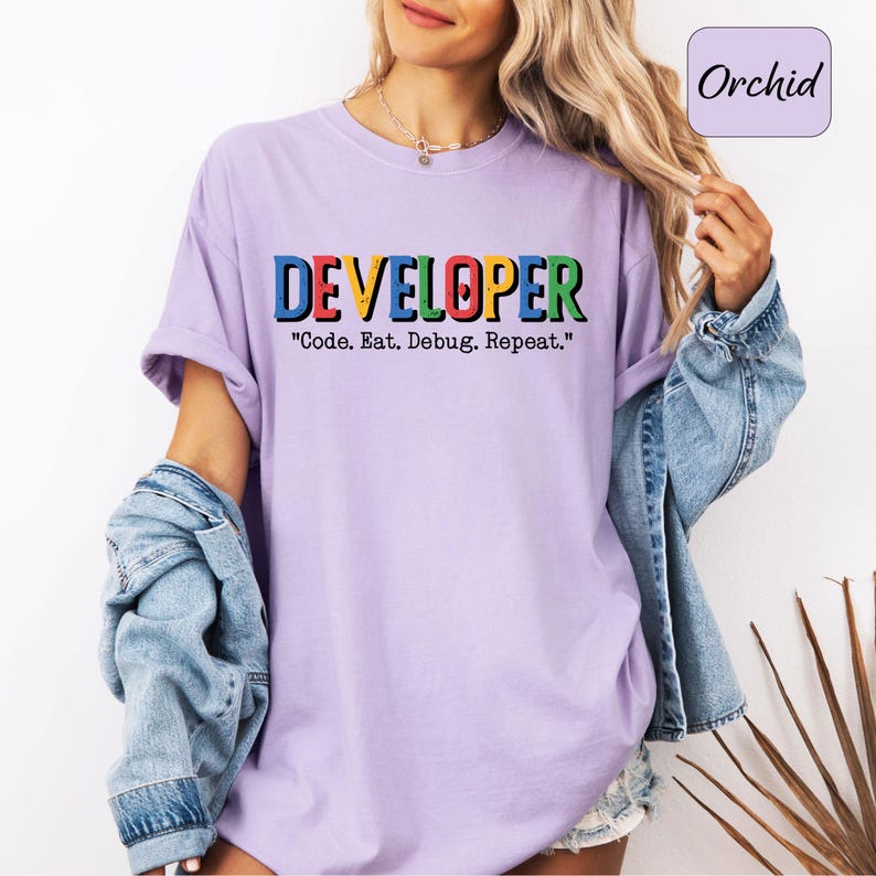 Developer Shirt, Code Eat Debug Repeat Tee, Funny Programmer, Software Developer Gift T Shirt, Funny Developer Tee, Coding Humor Tee image 7