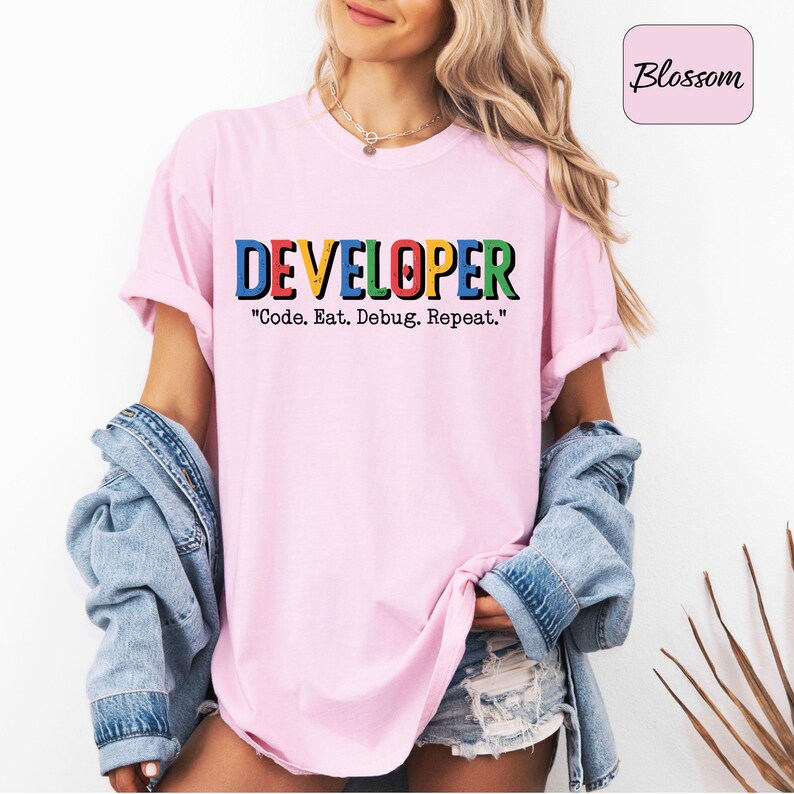 Developer Shirt, Code Eat Debug Repeat Tee, Funny Programmer, Software Developer Gift T Shirt, Funny Developer Tee, Coding Humor Tee image 8
