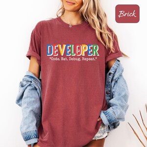 Developer Shirt, Code Eat Debug Repeat Tee, Funny Programmer, Software Developer Gift T Shirt, Funny Developer Tee, Coding Humor Tee image 10