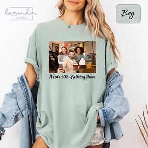 Comfort Colors Custom Birthday Photo Shirt, Matching Birthday Party Group Shirt, Custom Face Birthday Shirt, Custom Birthday Photo Tshirt