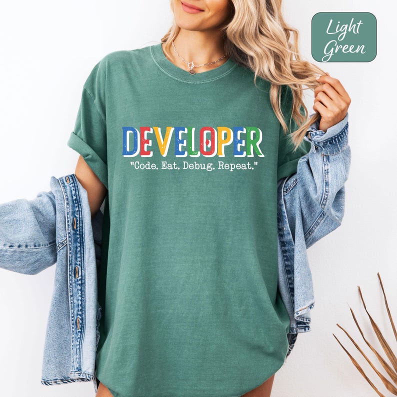 Developer Shirt, Code Eat Debug Repeat Tee, Funny Programmer, Software Developer Gift T Shirt, Funny Developer Tee, Coding Humor Tee image 11