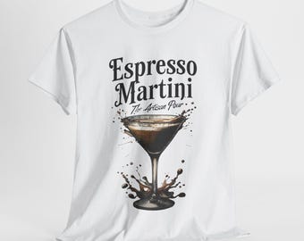 Camiseta de Espresso Martini, camiseta de cóctel vintage, camisetas de Espresso Martini Social Club. Regalo para amantes del Espresso Martini, regalo de cumpleaños para ella.
