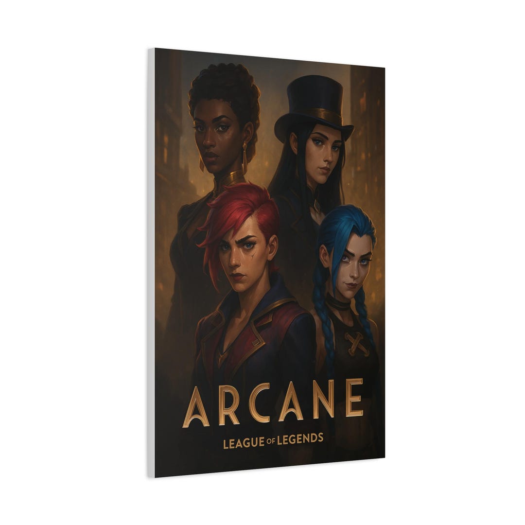 League of Legends Arcane Canvas Wall Art, Matte Finish Decor, Gaming ...