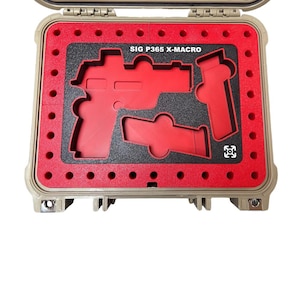3D Printed Sig Sauer P365-XMacro Comp Organizer and Ammo Display Tray For Apache 2800 Case