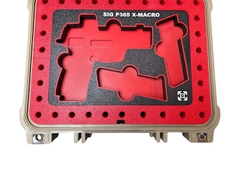3D Printed Sig Sauer P365-XMacro Comp Organizer and Ammo Display Tray For Apache 2800 Case