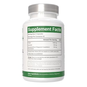 Fisetin Quercetin Resveratrol Capsules: Vegan Antioxidant Supplement immagine 3