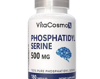 VitaCosmoX Phosphatidylserine | 500 mg | 180 Veggie Capsules