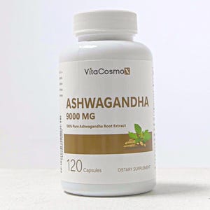 VitaCosmoX ashwagandha front side - 120 capsules (real image)