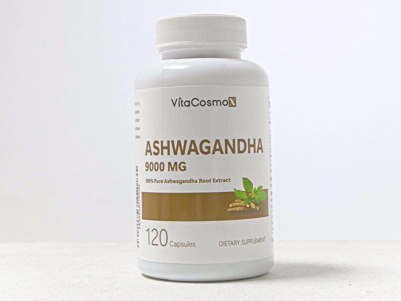 VitaCosmoX ashwagandha front side - 120 capsules (real image)