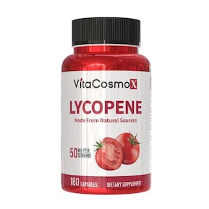 VitaCosmoX Lycopene Supplements - 180 Capsules, Vegan, and GMO-Free