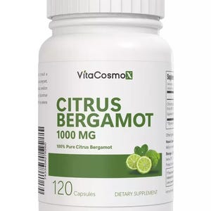 VitaCosmoX Citrus Bergamot Supplements - 120 Capsules,  Gluten-Free, GMO-Free & Vegan