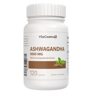 VitaCosmoX ashwagandha front side - 120 capsules