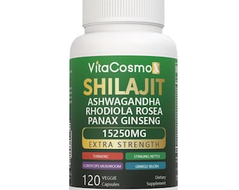 VitaCosmoX Shilajit Blend 120 Vegan Capsules