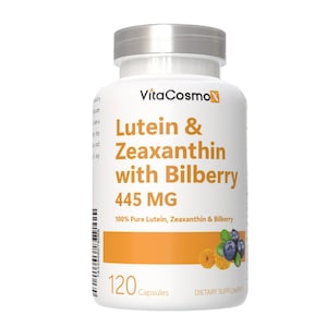 Suplemento de luteína, zeaxantina y arándano: Salud ocular, 120 cápsulas veganas imagen 1