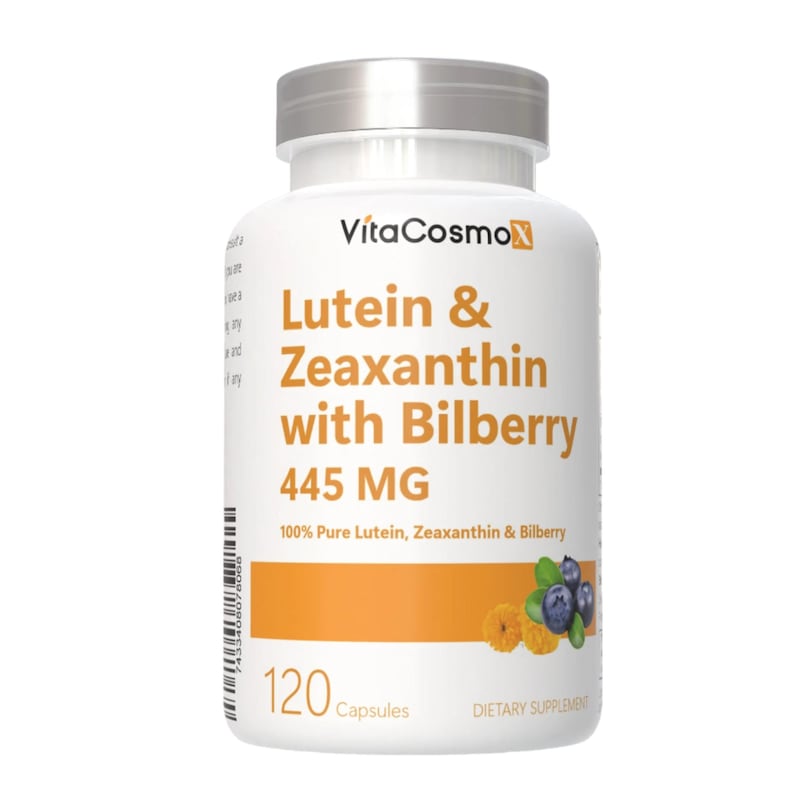 Suplemento de luteína, zeaxantina y arándano: Salud ocular, 120 cápsulas veganas imagen 1