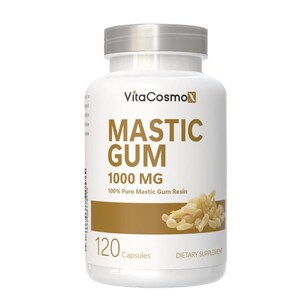 VitaCosmoX Mastic Gum Supplements - 120 Capsules,  Gluten-Free, Vegan, and GMO-Free