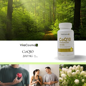 VitaCosmoX COQ10 Supplements - 120 Veggie Capsules, GMO-Free, Gluten-Free, and 200 mg bild 2