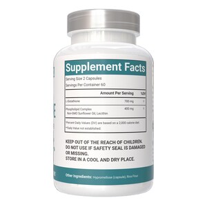 VitaCosmoX Liposomal Glutathione Supplements - 120 Capsules, Vegan & GMO-Free 画像 3