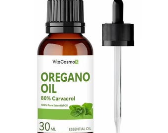 80% Carvacrol Oregano Oil: Wildcrafted Botanical Drops (1 fl oz)