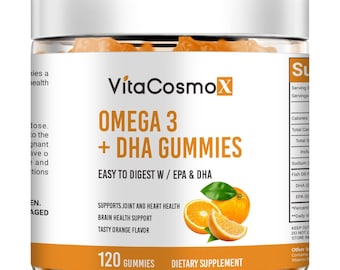 VitaCosmoX Omega-3 Fish Oil 120 Vegan Gummies