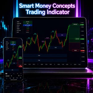 Buy Sell SMC Smart Money Concepts Trading Indicator – TradingView Indicator For Forex, Crypto, Gold, Stocks & Day Trading