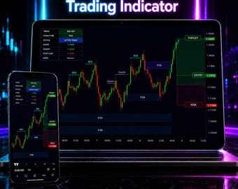 Buy Sell SMC Smart Money Concepts Trading Indicator – TradingView Indicator For Forex, Crypto, Gold, Stocks & Day Trading