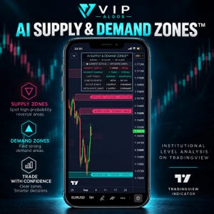 Forex Supply and Demand Trading Indicator – TradingView Forex Indicator with Automatic Supply Demand Zones & Alerts
