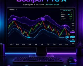 Scalping Pro-Handelsanzeige - TradingView Scalping-Warnungen für Forex-, Krypto-, Gold-, Aktien- und Daytrading