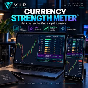 Live Currency Strength Meter - Forex Currency Strength Trading Indicator, TradingView Forex Strength Meter With Buy Sell Trade Alerts