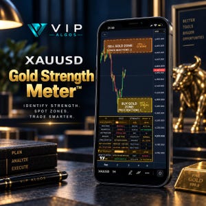 XAUUSD Strength Meter Trading Indicator – TradingView Gold Indicator, Buy Sell Zones & Alerts