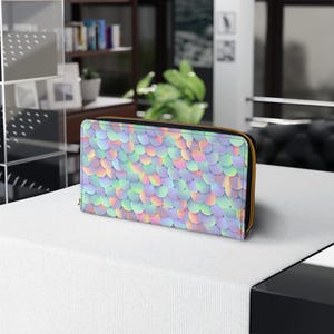 Reißverschluss-Brieftasche - Mermaid Themed, perfekt für Sommer, Strandtage, Festivals, einzigartiges Geschenk für sie, stilvoller Organizer
