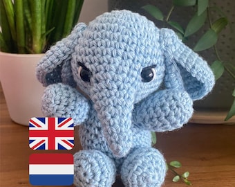 Elly the Elephant Crochet Pattern PDF | Amigurumi Elephant Toy | Beginner Friendly Crochet Plush | Nursery Decor / Baby Shower Gift