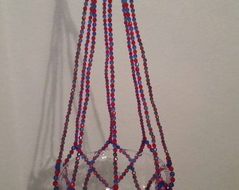 beaded plant hanger etsy
