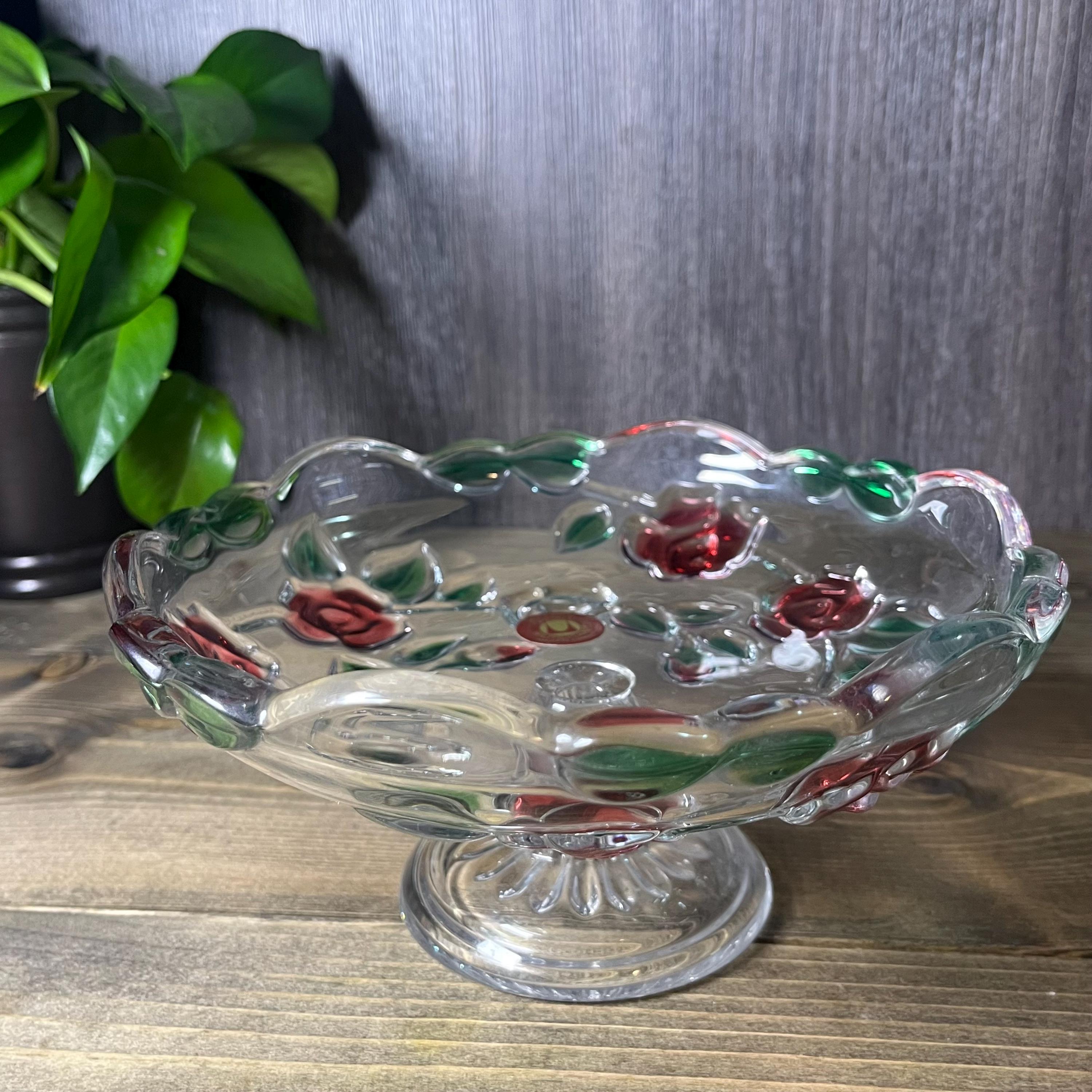 ドイツ ヴィンテージ WALTHER ガラス仕切り皿 トレイ ミッドセンチュリー Walther glass platter - Etsy 日本
