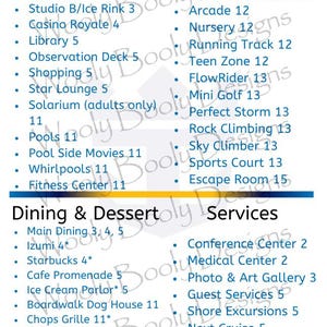 Royal Caribbean Deck Card Digital Download Mariner of the Seas
