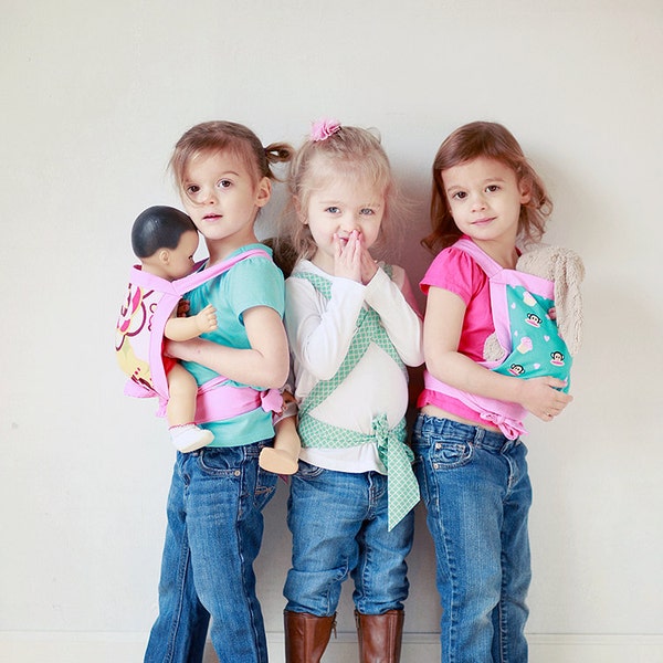 PURPLE Doll/Stuffed Animal Carrier for Children-Choose Pattern